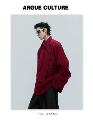 desc::double-breasted-palace-shirt-jacket-with-detachable-tie-detail-img-3