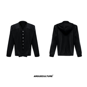 double-layered-shoulder-pad-streetwear-zip-hoodie-black