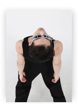 desc::double-strap-metal-detail-slim-vest-black-streetwear-tank-detail-img-4