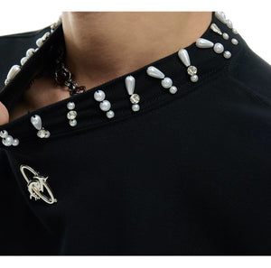 desc::embellished-pearl-mock-neck-oversized-streetwear-tee-detail-img-8