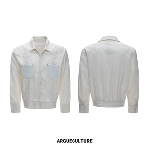 Embroidered Lyocell Linen Relaxed Shirt & Pants Set - Khaki Top