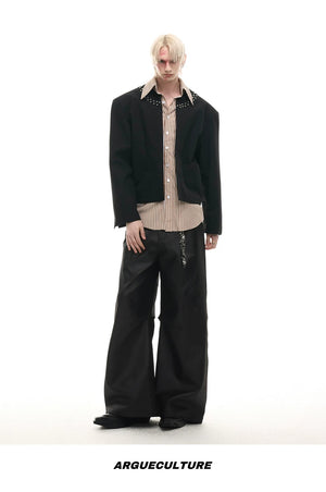 desc::fake-two-piece-striped-patchwork-shirt-studded-urban-jacket-detail-img-17