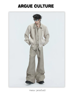 desc::fake-two-piece-striped-wool-cardigan-royal-button-jacket-detail-img-2