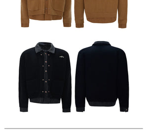 desc::fake-two-piece-striped-wool-cardigan-royal-button-jacket-detail-img-6