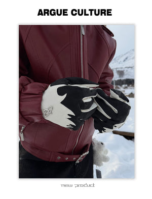desc::flame-croc-sheepskin-streetwear-winter-gloves-detail-img-1