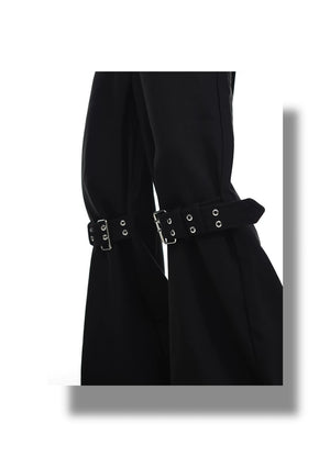 desc::flared-strapped-twill-trousers-punk-streetwear-pants-detail-img-9