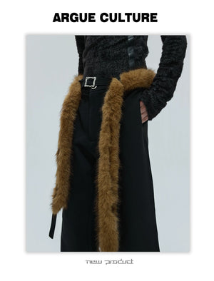 desc::fur-trimmed-flare-slim-wool-trousers-for-men-detail-img-5