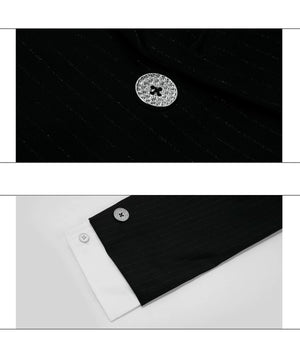 desc::glitter-stripe-cinched-two-piece-blazer-suit-set-detail-img-12