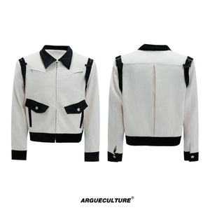 heavy-silk-velvet-contrast-cropped-padded-jacket-black-white