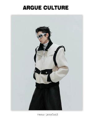 desc::heavy-silk-velvet-contrast-cropped-padded-jacket-detail-img-11