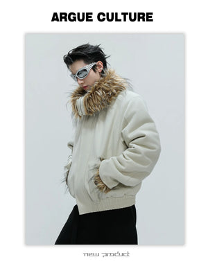 desc::heavy-washed-boxy-fur-collar-padded-jacket-unisex-detail-img-11