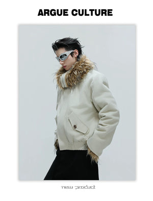 desc::heavy-washed-boxy-fur-collar-padded-jacket-unisex-detail-img-12
