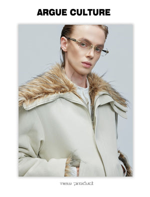 desc::heavy-washed-boxy-fur-collar-padded-jacket-unisex-detail-img-7