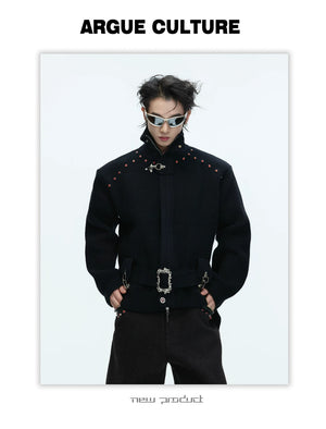 desc::heavyweight-cropped-zip-up-cardigan-retro-stand-collar-knit-detail-img-12