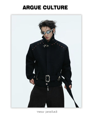 desc::heavyweight-cropped-zip-up-cardigan-retro-stand-collar-knit-detail-img-14