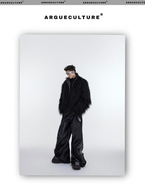 desc::heavyweight-faux-fur-wavy-jacket-vintage-streetwear-detail-img-13