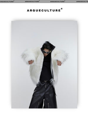 desc::heavyweight-faux-fur-wavy-jacket-vintage-streetwear-detail-img-27