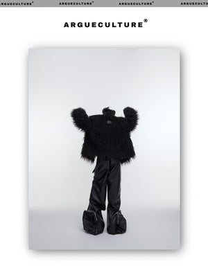 desc::heavyweight-faux-fur-wavy-jacket-vintage-streetwear-detail-img-5