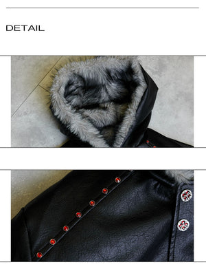 desc::heavyweight-faux-leather-fur-hooded-jacket-boxy-streetwear-detail-img-1