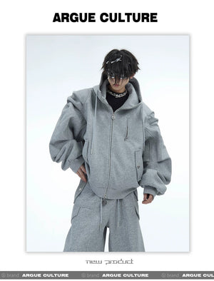 desc::heavyweight-pleated-zip-hoodie-baggy-set-streetwear-detail-img-11