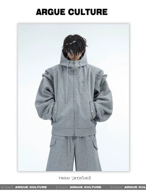 desc::heavyweight-pleated-zip-hoodie-baggy-set-streetwear-detail-img-9
