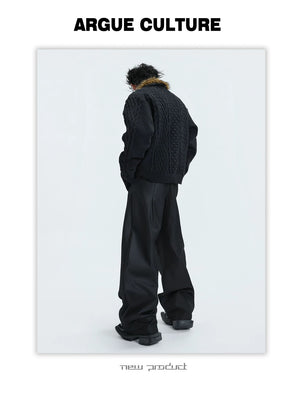 desc::heavyweight-vintage-fur-collar-fleece-cardigan-detail-img-9