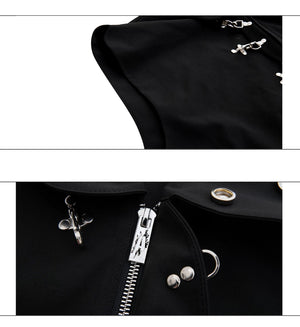 desc::hooded-sleeveless-vest-pants-set-with-metal-buckles-detail-img-15