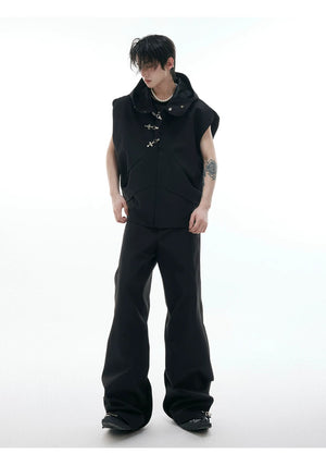 desc::hooded-sleeveless-vest-pants-set-with-metal-buckles-detail-img-7