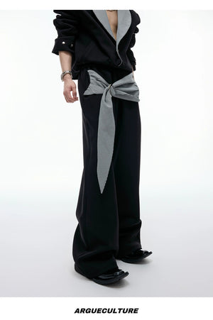 desc::houndstooth-v-neck-streetwear-jacket-drape-pants-set-detail-img-13