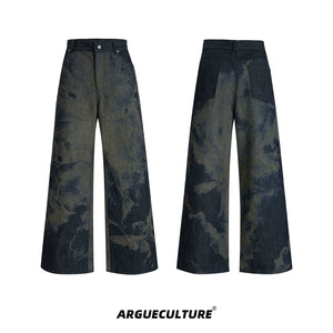 laser-engraved-baggy-jeans-vintage-wash-loose-denim-blue