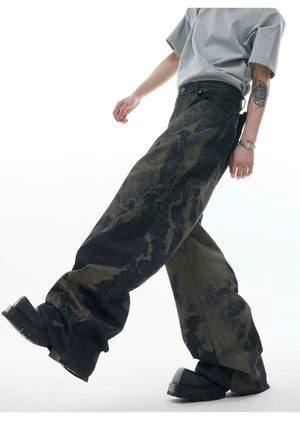 desc::laser-engraved-baggy-jeans-vintage-wash-loose-denim-detail-img-10