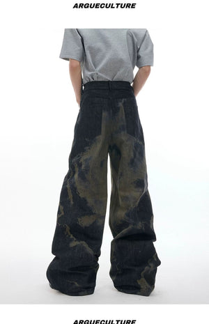 desc::laser-engraved-baggy-jeans-vintage-wash-loose-denim-detail-img-11