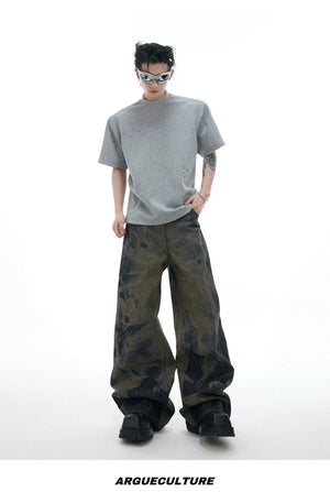 desc::laser-engraved-baggy-jeans-vintage-wash-loose-denim-detail-img-12