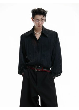 desc::lipstick-print-striped-button-down-streetwear-shirt-detail-img-5