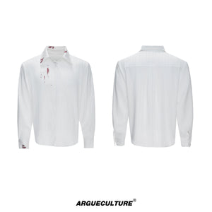 lipstick-print-striped-button-down-streetwear-shirt-white