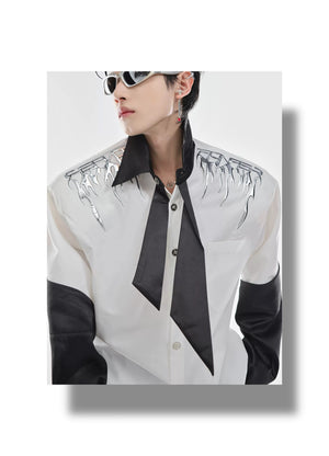 desc::liquid-metal-shoulder-pad-oversized-shirt-jacket-detail-img-9