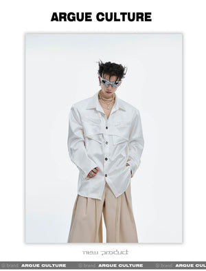 desc::liquid-texture-padded-shoulder-shirt-mens-streetwear-cardigan-detail-img-5