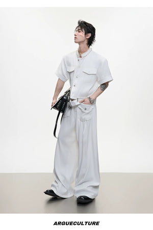 desc::luxury-pearl-trim-denim-set-with-contrast-stitching-detail-img-13