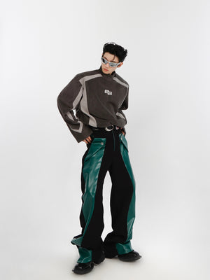 Detail shot showing premium 100% polyester fabric texture of avant-garde unisex hoodie