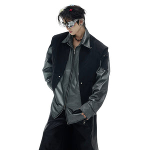 Styling demonstration showing how to layer this versatile streetwear overshirt