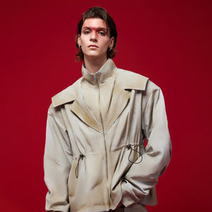 Oversized cargo pants with distressed finish and adjustable fit, perfect for streetwear fashion