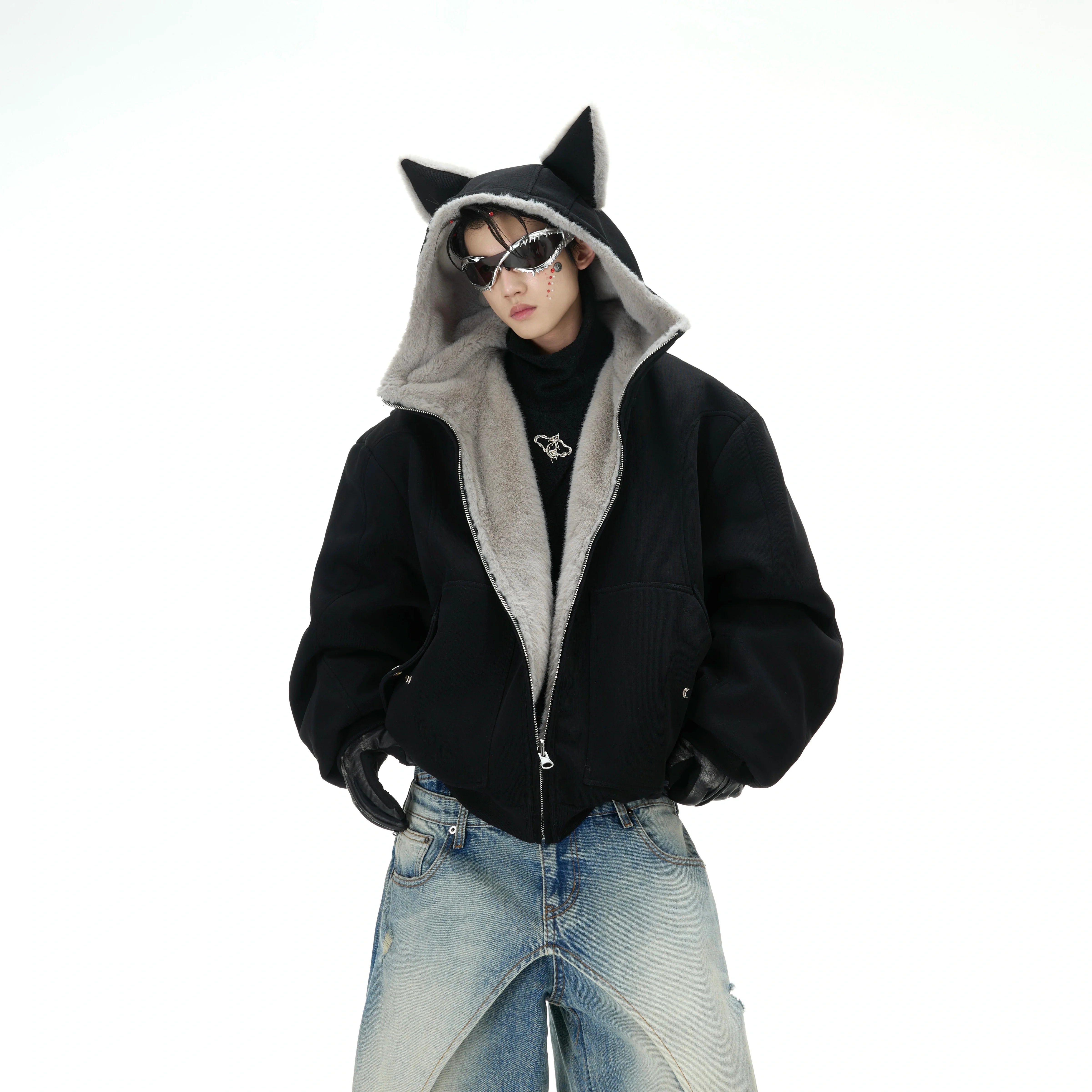 Fox reversible hoodie showing cotton side with breathable fabric for stylish streetwear looks
