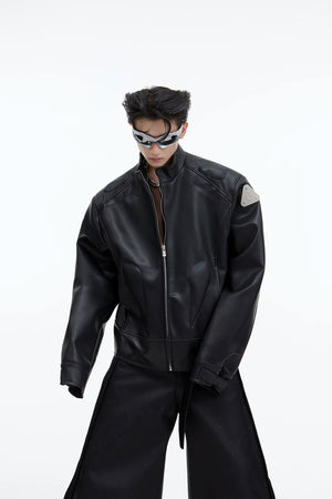 mens-3d-deconstructed-cropped-moto-jacket-with-metal-logo-black