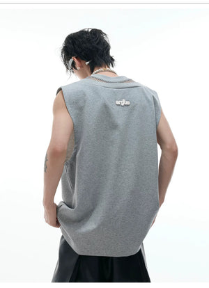 desc::mesh-cutout-sleeveless-tank-top-streetwear-slim-vest-detail-img-2