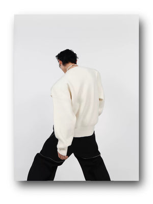 desc::metal-buckle-cutout-knit-sweater-streetwear-pullover-detail-img-9