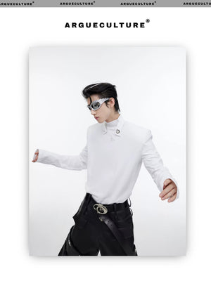 desc::metal-detail-shoulder-pad-mock-neck-streetwear-tee-detail-img-7