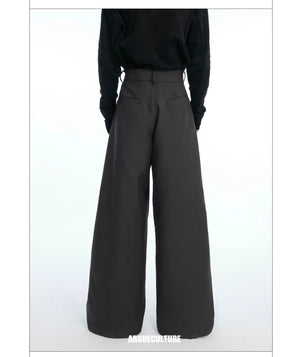 desc::metal-double-zipper-textured-straight-leg-street-trousers-detail-img-11