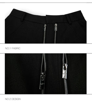 desc::metal-double-zipper-textured-straight-leg-street-trousers-detail-img-14