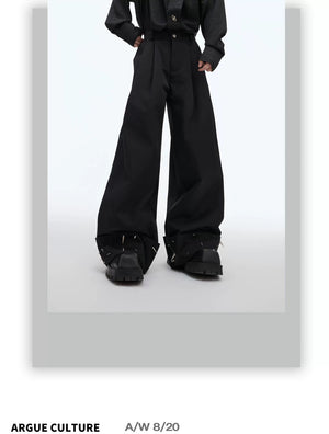 desc::metal-rivet-wide-leg-drape-trousers-cyber-street-style-detail-img-1