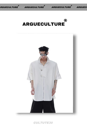 desc::metal-zipper-oversized-short-sleeve-streetwear-shirt-detail-img-12